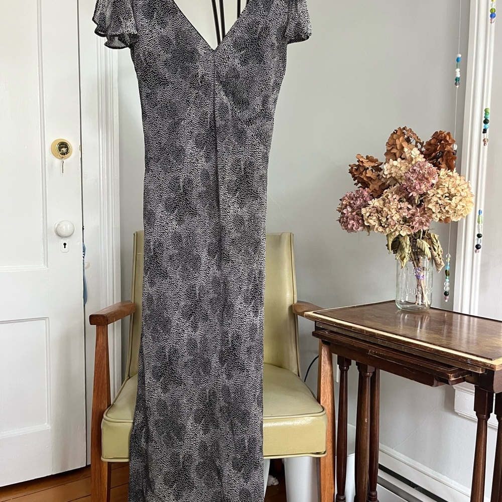 Elegant Black and Gray Women's Dress